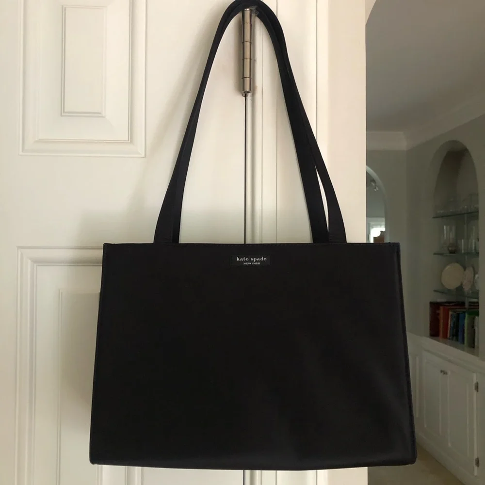 New: Kate Spade 1993 Sam Tote. Black Nylon. Vintage.